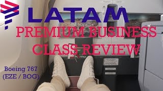 LATAM Premium Business Class Review  Boeing 767 EZEBOG [upl. by Budworth306]