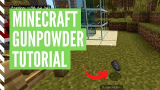 How To Get GUNPOWDER In Minecraft Tutorial [upl. by Ailaro]