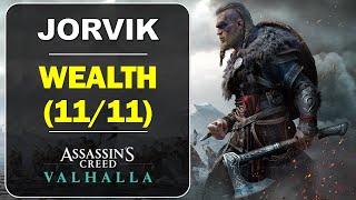 Jorvik All Wealth Locations  GearArmor Chests  Assassins Creed Valhalla [upl. by Barbabra887]