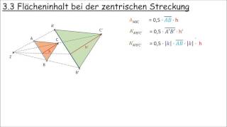 33 Flächeninhalt bei der zentrischen Streckung [upl. by Wilone]