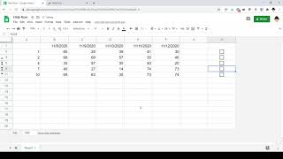 Google Sheets Hide Row with Checkbox [upl. by Neerom]