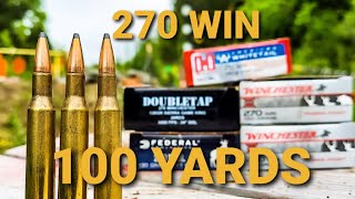 270 Win  100 Yard AMMO TEST [upl. by Triley]