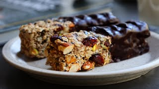 Easy NoBake Granola Bars  Energy Bars [upl. by Repsaj556]