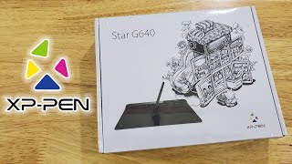 XP Pen Star G640 Pen Tablet Unboxing and Installation [upl. by Clements]