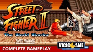 🎮 Street Fighter 2 SNES Complete Gameplay [upl. by Alyel]