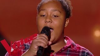 Bob Marley  Redemption song  Mélia  The Voice Kids France 2018  Blind Audition [upl. by Lyle]