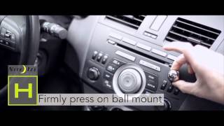 How To Install the Nite Ize Steelie InCar Dash Mount [upl. by Martreb]