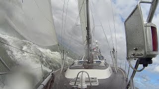 Hallberg Rassy 48 beautiful sailing on North Sea [upl. by Tdnarb]