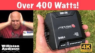 Stetsom Iron Line IR4004 Handheld 400 watt Amp Dyno Test 4K [upl. by Farley]