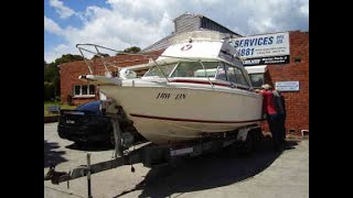 Project Boat  Converting a stern drive to podded outboard Pt 1 [upl. by Odragde916]