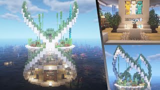 How to Build an Epic water House  Minecraft Tutorial 🍀 45 [upl. by Henrion]