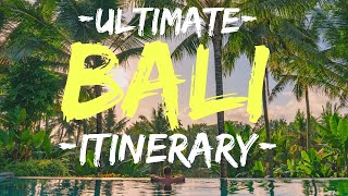 Bali Itinerary BEST of BALI in 10 days [upl. by Col177]