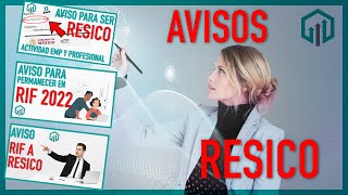 AVISOS PARA PERTENECER AL RESICO [upl. by Llerud]