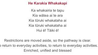 Karakia whakakapi closing karakia [upl. by Hildebrandt]