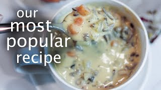 Creamy Wild Rice Soup Vegan Vitamix Recipe [upl. by Utta]