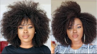 DIY Quick amp Easy quotNo Sewquot Versatile Carefree Afro Wig [upl. by Baerman]