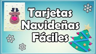 Cómo Hacer Tarjetas Para NAVIDAD Fáciles [upl. by Grange]