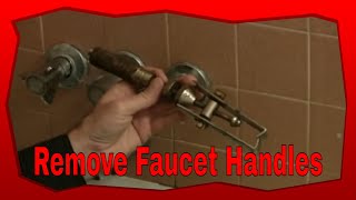 How To Remove Stubborn Bathtub Faucet Handles [upl. by Xena224]