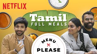 Santhosh Narayanan and Dhee Try Tamil Full Meals Ft Kishen Das  Menu Please  Netflix India [upl. by Simon808]