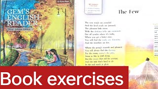 Class 7  Poem The few by Edgar Albert Guest  Book exercises englishgemsenglishreader [upl. by Mazurek]