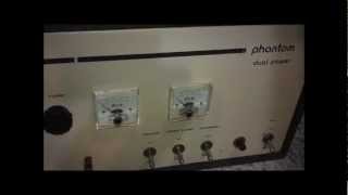 Two late model DampA linear amplifiers Phantom Dual Power amp PDX400 [upl. by Williamsen]