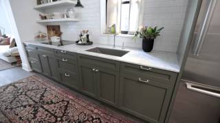 Interior Design — Narrow amp Timeless Rowhouse Kitchen Design Makeover [upl. by Jerroll]