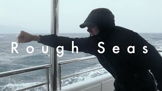 Super Yacht in bad weather Mediterranean storms [upl. by Ynehpets519]