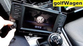 VW Golf 7 how to removal radio [upl. by Walls]