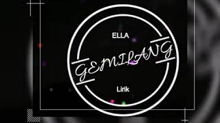 Gemilang By Ella Karaoke [upl. by Noslien]