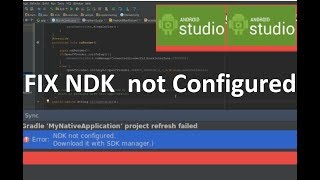 Fix NDK not configured on Android studio [upl. by Ailaht200]