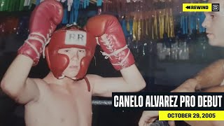 FULL FIGHT  Canelo Alvarezs ProDebut DAZN REWIND [upl. by Atinauq]