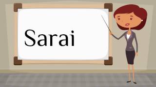 How do you say Sarai in Spanish [upl. by Elly]