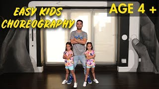 Easy Kids Choreography  Hip Hop Dance Tutorial AGES 4  MihranTV [upl. by Wester]