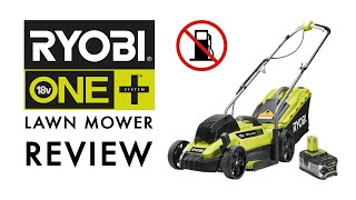 RYOBI 18V Cordless Lawn Mower Review [upl. by Wall]