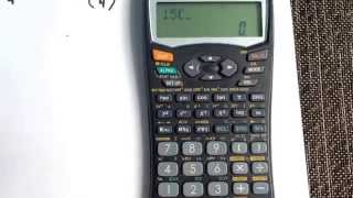 Combinations using your Sharp EL531W calculator [upl. by Ytram820]