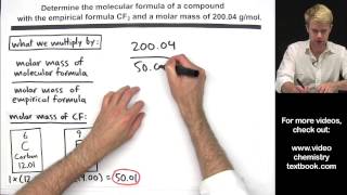 Calculating Molecular Formula from Empirical Formula [upl. by Kinnie]