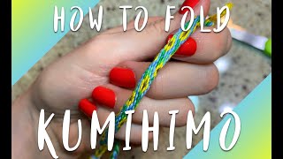 How to Read and Fold Kumihimo  Pattern K10279 [upl. by Htebasil]