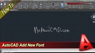 AutoCAD How To Add New Fonts [upl. by Aicertap]