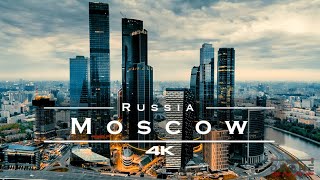 Moscow Russia 🇷🇺  by drone 4K [upl. by Towny]