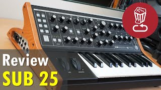 Moog SUBSEQUENT 25 Review tutorial and patch ideas  SUB 25 [upl. by Karas]