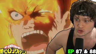 ENDEAVOR GOES PLUS ULTRA  ENDEAVOR VS NOMU  My Hero Academia Episodes 87 amp 88 Reaction [upl. by Griff]