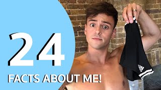 What size trunks do I wear I 24 Facts About Me  Tom Daley [upl. by Kcirred]