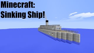 Minecraft The Sinking Of Caleblucks Yacht [upl. by Drannel]