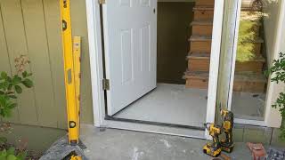 Jeld Wen Front Door Installation  Really crappy products and craftsmanship PART 1 [upl. by Eirotal]