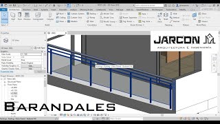 Barandal de balcón  Revit 2019 [upl. by Aisekal377]