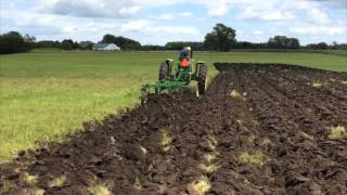 Plowing with John Deere 730 Diesel [upl. by Higginbotham]