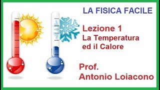 LA FISICA FACILE  Lezione 01  La Temperatura ed il Calore [upl. by Oxford]