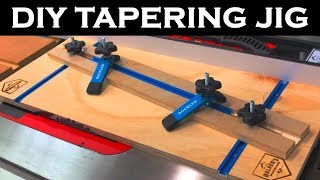 How to make a Tapering Jig  DIY table saw jig [upl. by Merriott]