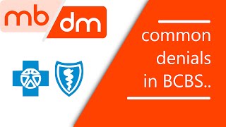 common denials from BCBS home and local plan explained  denial management in medical billing [upl. by Saxe]