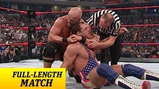 FULLLENGTH MATCH  Raw  Kurt Angle vs Steve Austin  WWE Championship Match [upl. by Con587]